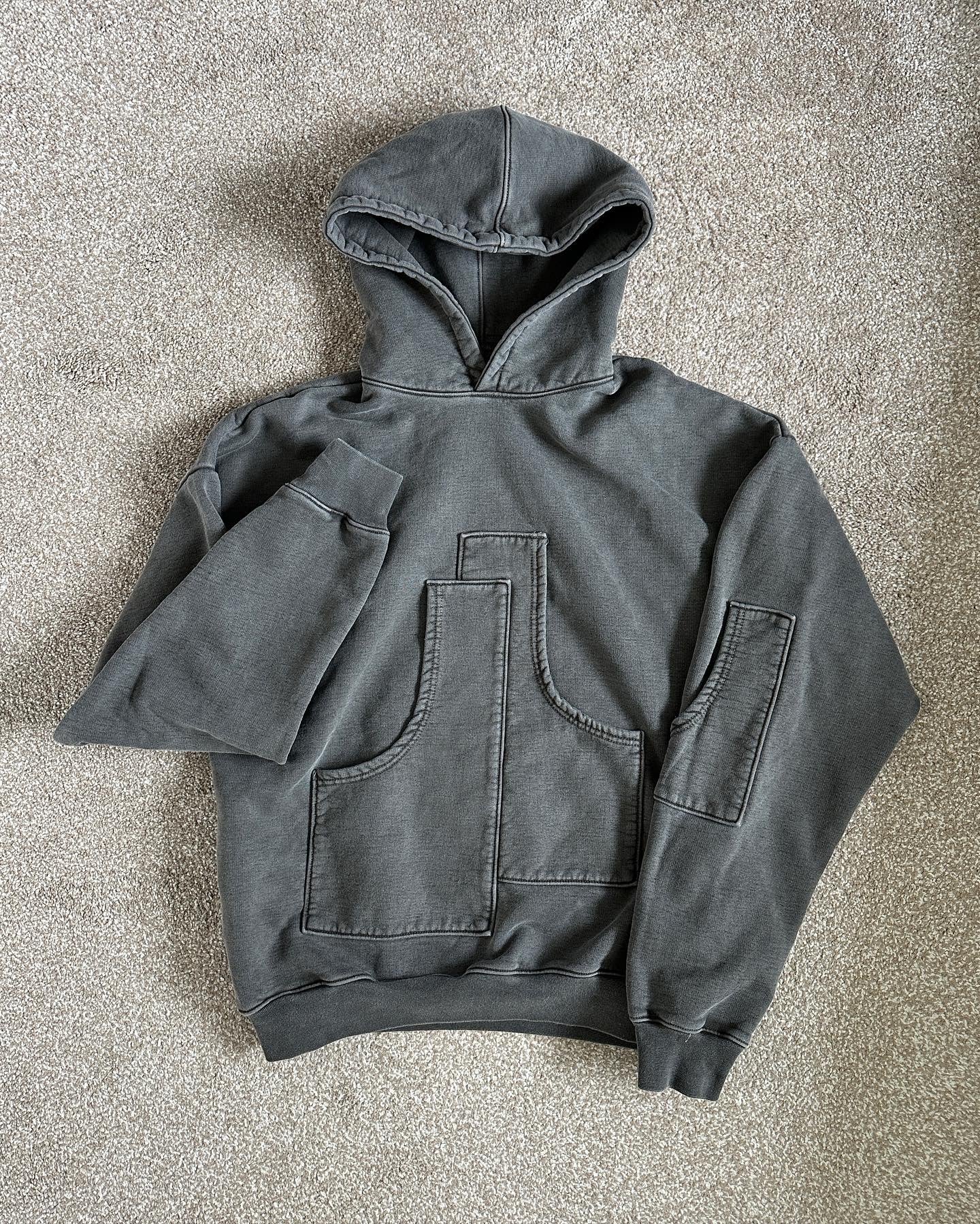 ‘Overlap’ 500gsm organic cotton hoodie