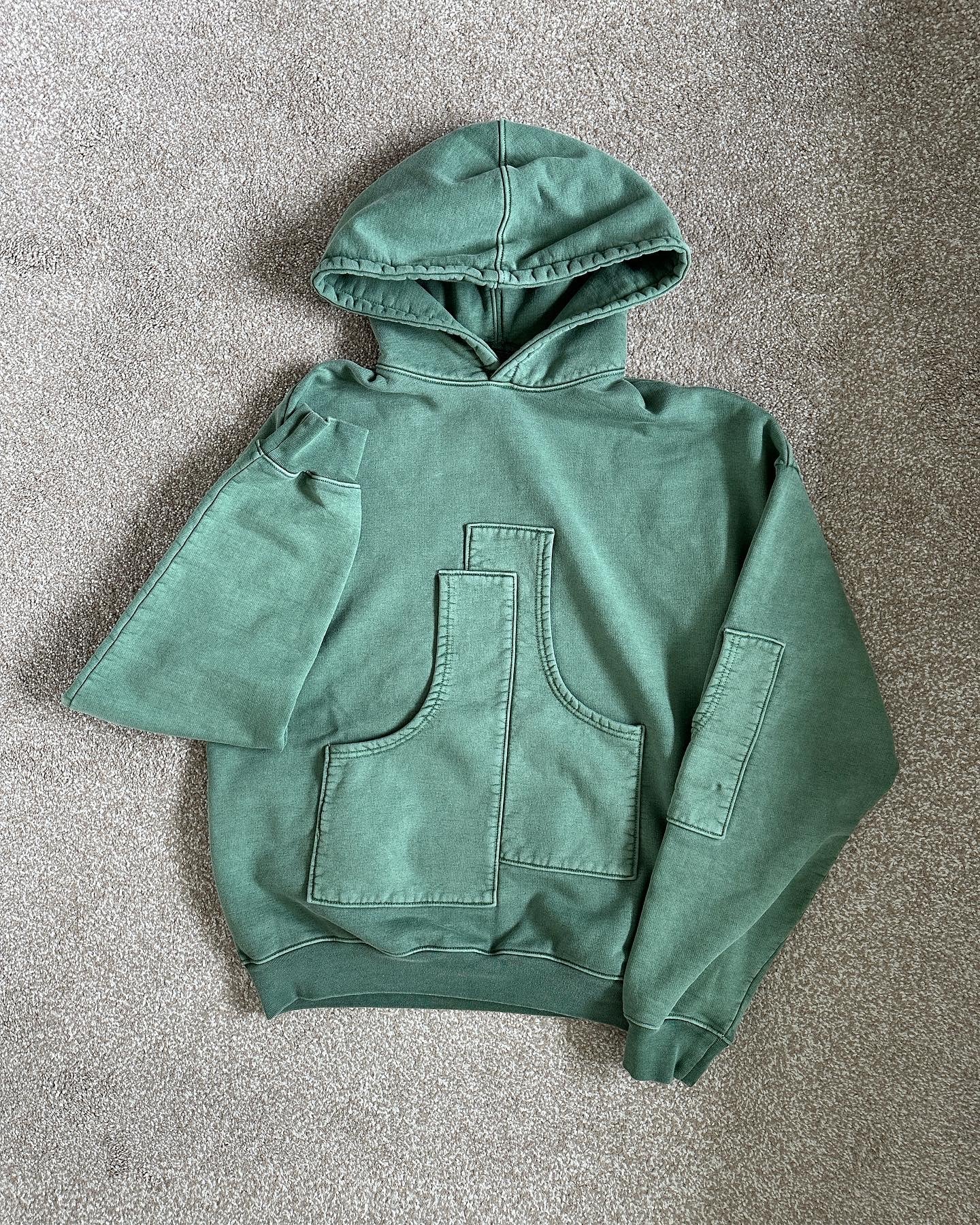 ‘Overlap’ 500gsm organic cotton hoodie