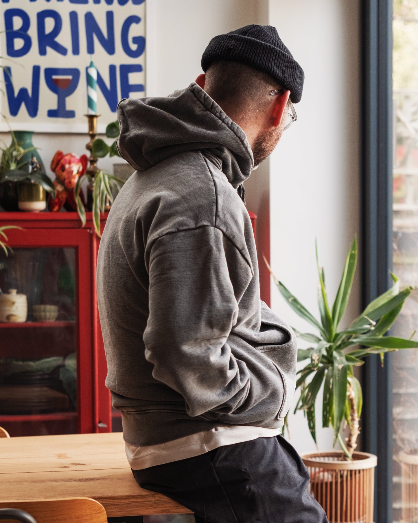 ‘Overlap’ 500gsm organic cotton hoodie