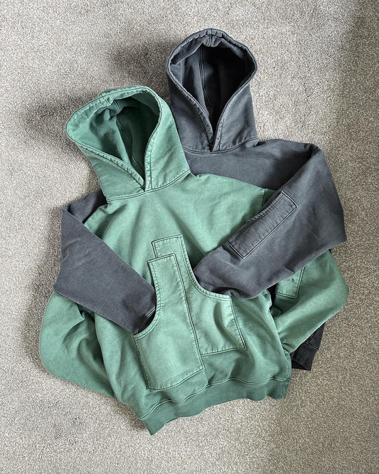 ‘Overlap’ 500gsm organic cotton hoodie
